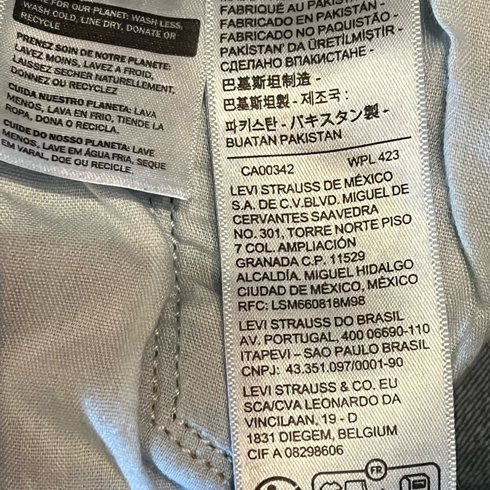 💙Levi’s Classic Straight Dark Indigo Stretchy Jeans - Picture 4 of 5